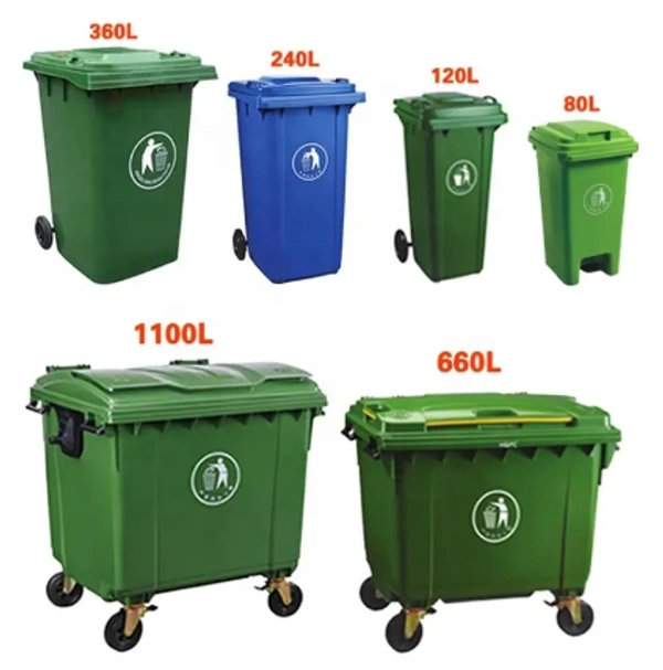 Garbage Bin - 120 Ltrs - Blue