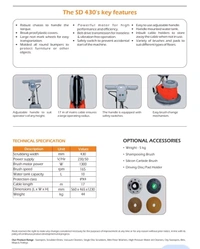 Roots Multiclean Ltd Roots Scrub SD430 Single Disc Machine