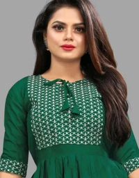 Womsn Frock Girl Cloth Cotton Froq western dress for women
Name: western dress for women
Fabric: Viscose Rayon
Sleeve Length: Three-Quarter Sleeves
Pattern: Embroidered
Net Quantity (N): 1
Sizes:
S, M, L, XL, XXL
A good quality dress for women. It will give them a classy and comfort look.This is designed as per the latest trends to keep you in sync with high fashion - Xl
