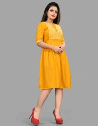 Womsn Frock Girl Cloth Cotton Froq western dress for women
Name: western dress for women
Fabric: Viscose Rayon
Sleeve Length: Three-Quarter Sleeves
Pattern: Embroidered
Net Quantity (N): 1
Sizes:
S, M, L, XL, XXL
A good quality dress for women. It will give them a classy and comfort look.This is designed as per the latest trends to keep you in sync with high fashion - S