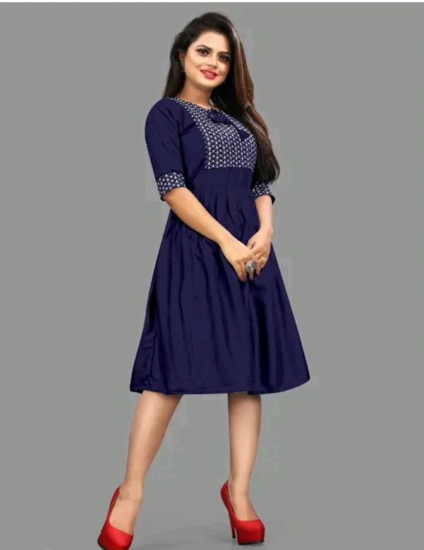 Womsn Frock Girl Cloth Cotton Froq western dress for women
Name: western dress for women
Fabric: Viscose Rayon
Sleeve Length: Three-Quarter Sleeves
Pattern: Embroidered
Net Quantity (N): 1
Sizes:
S, M, L, XL, XXL
A good quality dress for women. It will give them a classy and comfort look.This is designed as per the latest trends to keep you in sync with high fashion - S