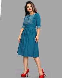 Womsn Frock Girl Cloth Cotton Froq western dress for women
Name: western dress for women
Fabric: Viscose Rayon
Sleeve Length: Three-Quarter Sleeves
Pattern: Embroidered
Net Quantity (N): 1
Sizes:
S, M, L, XL, XXL
A good quality dress for women. It will give them a classy and comfort look.This is designed as per the latest trends to keep you in sync with high fashion - M