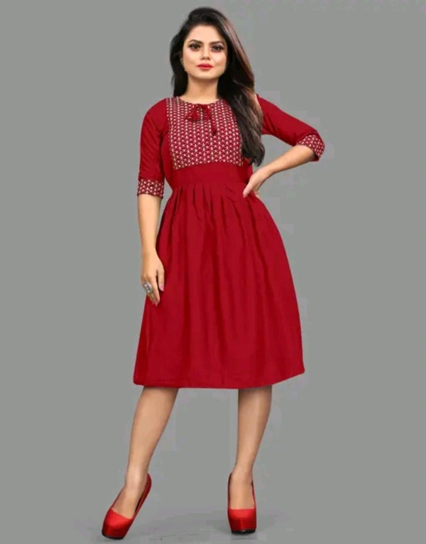 Womsn Frock Girl Cloth Cotton Froq western dress for women
Name: western dress for women
Fabric: Viscose Rayon
Sleeve Length: Three-Quarter Sleeves
Pattern: Embroidered
Net Quantity (N): 1
Sizes:
S, M, L, XL, XXL
A good quality dress for women. It will give them a classy and comfort look.This is designed as per the latest trends to keep you in sync with high fashion - S