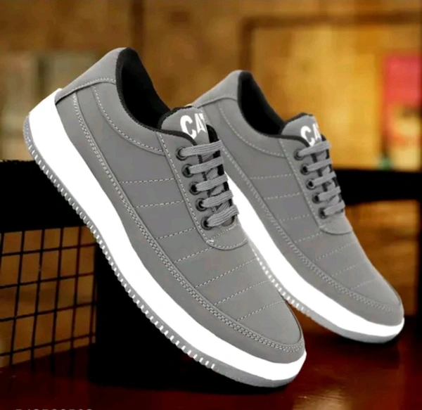 Sports Shoes
Name: Sports Shoes
Material: Syntethic Leather
Sole Material: PU
Fastening & Back Detail: Lace-Up
Pattern: Solid
Net Quantity (N): 1
Running/walk shoes/party wear shoes
Sizes:
IND-6 (Foot Length Size: 25 cm, Foot Width Size: 10 cm)
IND-7 (Foot Length Size: 25.5 cm, Foot Width Size: 10.1 cm)
IND-8 (Foot Length Size: 26 cm, Foot Width Size: 10.2 cm)
IND-9 (FootLeng - 7