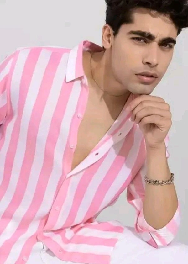 Pink Lining Shirt Under 100 Boy Shirt Man Shirts Korian Style Shirt For Men Trendy Designer Men Shirts
Name: Trendy Designer Men Shirts
Fabric: Cotton Blend
Sleeve Length: Long Sleeves
Pattern: Striped
Net Quantity (N): 1
- Xl