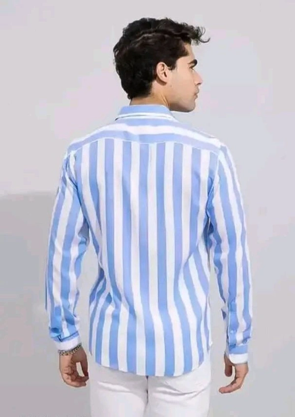 Blue Lining Shirt Under 100 Boy Shirt Man Shirts Korian Style Shirt For Men Trendy Designer Men Shirts
Name: Trendy Designer Men Shirts
Fabric: Cotton Blend
Sleeve Length: Long Sleeves
Pattern: Striped
Net Quantity (N): 1
- L
