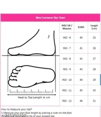 NEW TRENDY BLACK LOAFER
Name: NEW TRENDY BLACK LOAFER
Material: Synthetic
Sole Material: Pvc
IND-6 (Foot Length Size: 25 cm, Foot Width Size: 10 cm)
IND-7 (Foot Length Size: 26 cm, Foot Width Size: 10.1 cm)
IND-8 (Foot Length Size: 27 cm, Foot Width Size: 10.2 cm)
IND-9 (Foot Length Size: 28 cm, Foot Width Size: 10.3 cm)
IND-10 (Foot Length Size: 29 cm, Foot Width Size10. 4cm - 7