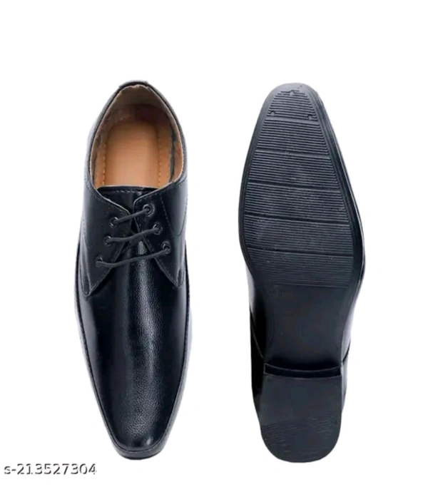 Formal shoe
Name: Formal shoe
Material: Synthetic
Sole Material: PU
Fastening & Back Detail: Lace-Up
Pattern: Solid
Net Quantity (N): 1
Best comfortable form men its party wear shoe
Sizes:
IND-6, IND-7, IND-8, IND-9, IND-10
Country of Origin: India - 9