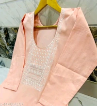 Cotton Woman Kurti Pant Set Girl Kurta Set NEW DESING KURTA SET
Name: NEW DESING KURTA SET
Kurta Fabric: Cotton
Bottomwear Fabric: Cotton
Sleeve Length: Three-Quarter Sleeves
Pattern: Solid
Set Type: Kurta with Dupatta and Bottomwear
Stitch Type: Stitched
Net Quantity (N): Single
Sizes:
S - S