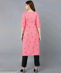 Pink And Blsck Cotton Woman Kurti Pant Set Girl Kurta Set NEW DESING KURTA SET
Name: NEW DESING KURTA SET
Kurta Fabric: Cotton
Bottomwear Fabric: Cotton
Sleeve Length: Three-Quarter Sleeves
Pattern: Solid
Set Type: Kurta with Dupatta and Bottomwear
Stitch Type: Stitched
Net Quantity (N): Single
Sizes:
S - S