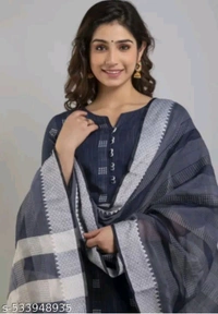 Blue Cotton Woman Kurti Pant Set Girl Kurta Set NEW DESING KURTA SET
Name: NEW DESING KURTA SET
Kurta Fabric: Cotton
Bottomwear Fabric: Cotton
Sleeve Length: Three-Quarter Sleeves
Pattern: Solid
Set Type: Kurta with Dupatta and Bottomwear
Stitch Type: Stitched
Net Quantity (N): Single
Sizes:
S - L