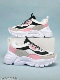 Pink Woman Shoes Sneakers New classy, trending and multy colour sports and casual sneakers for women and girls
Name: New classy, trending and multy colour sports and casual sneakers for women and girls
Material: Syntethic Leather
Sole Material: Airmix
Pattern: Colorblocked
Fastening & Back Detail: Lace-Up
Net Quantity (N): 1
- 8