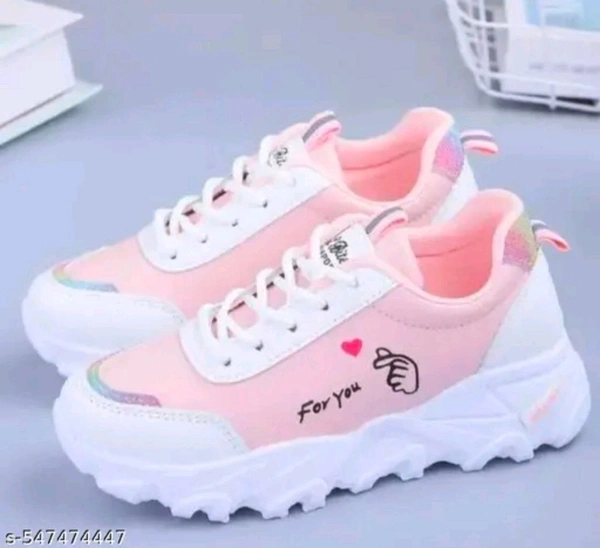 Pink Woman Shoes Sneakers New classy, trending and multy colour sports and casual sneakers for women and girls
Name: New classy, trending and multy colour sports and casual sneakers for women and girls
Material: Syntethic Leather
Sole Material: Airmix
Pattern: Colorblocked
Fastening & Back Detail: Lace-Up
Net Quantity (N): 1
- 5