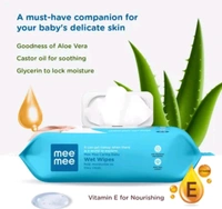 Baby Wet Wipes with lid, 72 Pcs with Aloe Vera, Baby Romaal Paraben Free, Pack of 3 (216 Sheets)
Name: Baby Wet Wipes with lid, 72 Pcs with Aloe Vera, Paraben Free, Pack of 3 (216 Sheets)
Product Name: Mee Mee Caring Baby Wet Wipes With Lid - 72 Pieces
Net Quantity (N): 1
Country of Origin: India