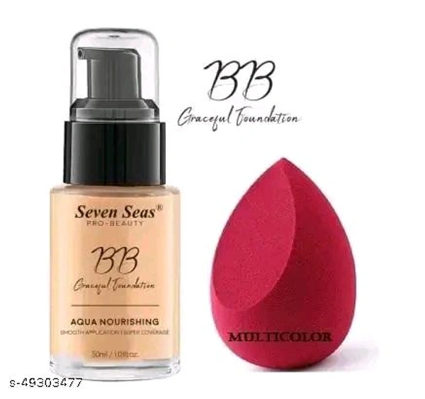 BB Graceful Foundation Aqua Nourishing Smooth Application Super Coverage 30mll With Beauty Blender Multicolor
Name: BB Graceful Foundation Aqua Nourishing Smooth Application Super Coverage 30mll With Beauty Blender Multicolor
Product Name: BB Graceful Foundation Aqua Nourishing
Type: Liquid
Net Quantity (N): 2