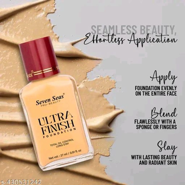 Total Oil Control Long Stay Ultra Finish Foundation(Natural,27ML)
Name: Total Oil Control Long Stay Ultra Finish Foundation(Natural,27ML)
Product Name: Seven Seas Total Oil Control Long Stay Ultra Finish Foundation(Natural,27ML)
Finish: Matte
Shade: Natural
Type: Liquid
Net Quantity (N): 1