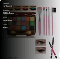 Mini 18 Shades Eyeshadow Palate With 5pc makeup Brush And 36hr Eyeliner
Name: Mini 18 Shades Eyeshadow Palate With 5pc makeup Brush And 36hr Eyeliner
Product Name: Mini 18 Shades Eyeshadow Palate With 5pc makeup Brush And 36hr Eyeliner
Net Quantity (N): 1
Skin Type: All Skin Types
Type: Pencil
Capacity: 100-200gm
Shade: Nude Beige
Finish: Matte