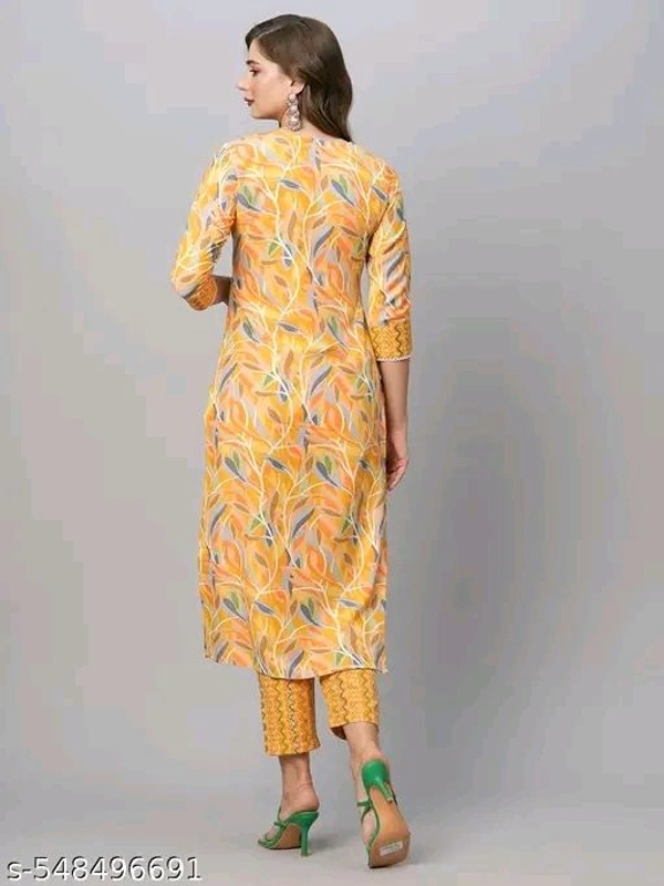 Yellow kurti Pant Set Girlp cotton kurti with pent for women
Name: cotton kurti with pent for women
Kurta Fabric: Cottonp
Bottomwear Fabric: Cotton
Kurta Color: Yellow
Bottomwear Color: Yellow
Sleeve Length: Three-Quarter Sleeves
Sleeve Styling: Regular
Neck: Round
Length: Calf Length
Pattern: Printed
Print or Pattern Type: Floral
Bottom Type: Pants
- M
