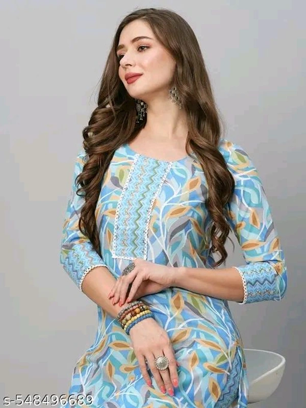 Light Blue kurti Pant Set Girlp cotton kurti with pent for women
Name: cotton kurti with pent for women
Kurta Fabric: Cottonp
Bottomwear Fabric: Cotton
Kurta Color: Yellow
Bottomwear Color: Yellow
Sleeve Length: Three-Quarter Sleeves
Sleeve Styling: Regular
Neck: Round
Length: Calf Length
Pattern: Printed
Print or Pattern Type: Floral
Bottom Type: Pants
- Xs