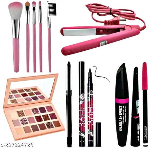 CLASSY MAKEUP COMBO OF EYE SHADOW MAKEUP KIT+3 IN 1+5 PCS BRUSH SET+MINI HAIR STRAIGHTENER+36H& KAJAL
Name: CLASSY MAKEUP COMBO OF EYE SHADOW MAKEUP KIT+3 IN 1+5 PCS BRUSH SET+MINI HAIR STRAIGHTENER+36H& KAJAL
Product Name: CLASSY MAKEUP COMBO OF EYE SHADOW MAKEUP KIT+3 IN 1+5 PCS BRUSH SET+MINI HAIR STRAIGHTENER+36H& KAJAL
Color: Nude
Net Quantity (N): 12
Country of Origin: India
