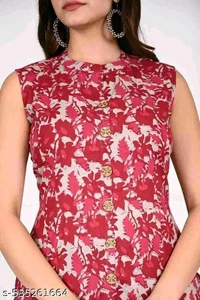 Pink Kura Set For Woman Girl Kurti Set Frock Women Kurta Sets*
Kurta Fabric: Cotton
Bottomwear Fabric: Cotton
Sleeve Length: Sleeveless
Set Type: Kurta With Bottomwear
Bottom Type: Palazzos
Pattern: Printed
Net Quantity (N): Single
- Xl