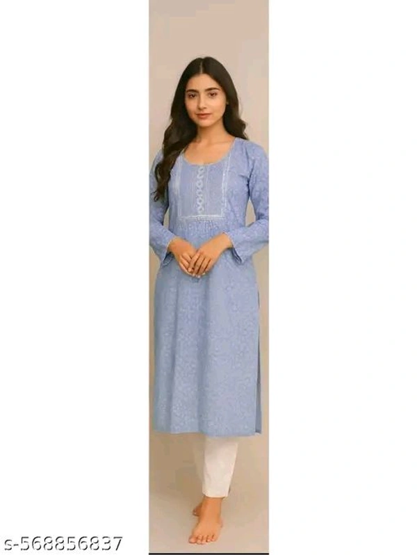 Blue cotton kurta set, ethnic kurta set for women, printed cotton kurta, women’s ethnic wear, traditional outfit, casual kurta set, festive kurta for women, comfortable daily wear kurta, cotton kurta set online, simple kurta for ladies
Sizes:
S - M