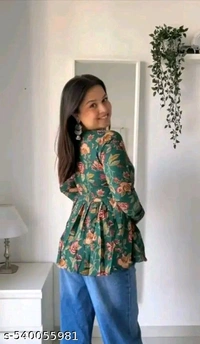 Woman Frock Girl Beautiful Trendy V-neck Top/ Women rayon printed top/women cotton printed top/cotton top festival top
Name: Beautiful Trendy V-neck Top/ Women rayon printed top/women cotton printed top/cotton top Instagram Woman Cloths - S