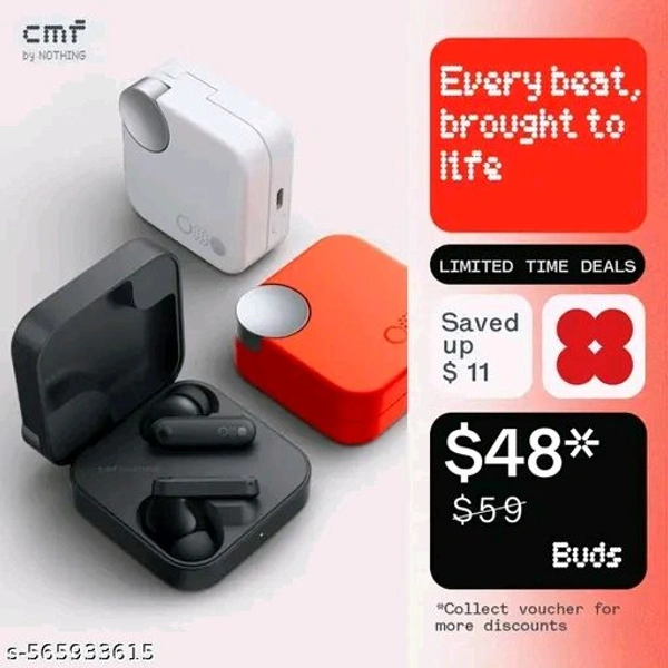 Bluetooth Earbuds Buds pro TWS in Ear Earbuds, 49dB Hybrid Active Cancellation, Spatial Audio, Dual Device Connection, Quad Mic AI ENC, 42 Hrs Playtime, Custom EQ, true Wireless Earbuds
Name: Buds pro TWS in Ear Earbuds, 49dB Hybrid Active Cancellation, Spatial Audio, Dual Device
PBattery Charge Time: 180 Hours
BIS/ISI Certification Number: 0
Bluetooth Range: 10m