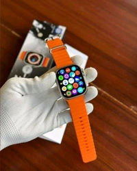 Digitick T800 Ultra Smart Watch with Beautiful Strap, Bluetooth Calling Smart Watch, 1.99" Touch Display with Fitness & Outdoor, Health & Medical Tracker, 8 Unique UI Interactions (Orange) - Persimmon, Free