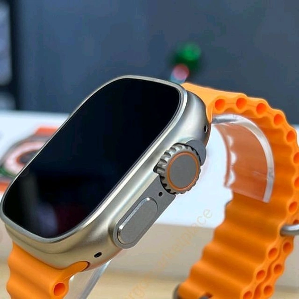 Digitick T800 Ultra Smart Watch with Beautiful Strap, Bluetooth Calling Smart Watch, 1.99" Touch Display with Fitness & Outdoor, Health & Medical Tracker, 8 Unique UI Interactions (Orange) - Persimmon, Free