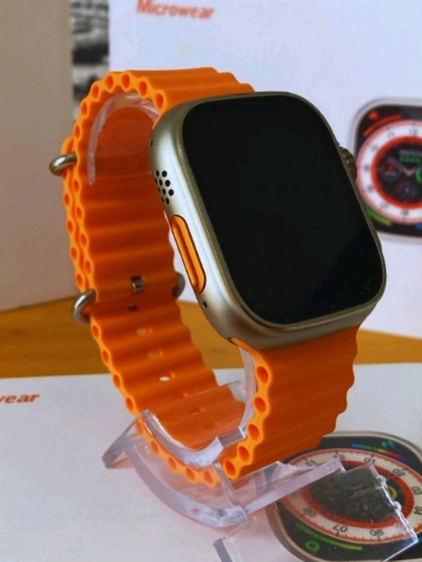 Digitick T800 Ultra Smart Watch with Beautiful Strap, Bluetooth Calling Smart Watch, 1.99" Touch Display with Fitness & Outdoor, Health & Medical Tracker, 8 Unique UI Interactions (Orange) - Persimmon, Free