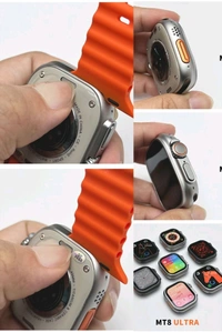 Digitick T800 Ultra Smart Watch with Beautiful Strap, Bluetooth Calling Smart Watch, 1.99" Touch Display with Fitness & Outdoor, Health & Medical Tracker, 8 Unique UI Interactions (Orange) - Persimmon, Free