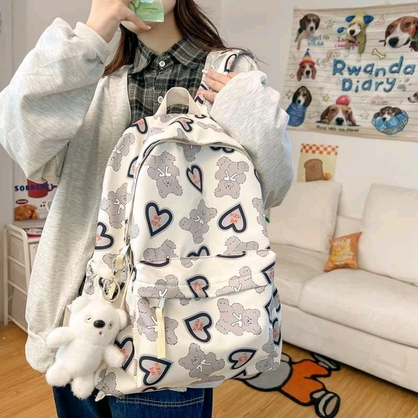 Girls bags ||Girls college bags || Girls school bags || Girls Tuition bags || Girls Office || Casual Backpacks for Women // Stylish And Trendy Backpack - White