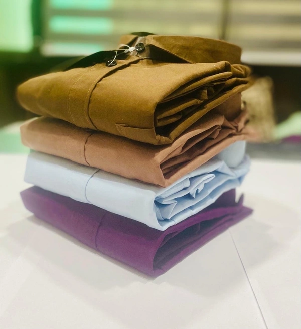 Plain Formal Shirt Combo – 4 Piece ComboTimeless Style And Comfort  - L-40