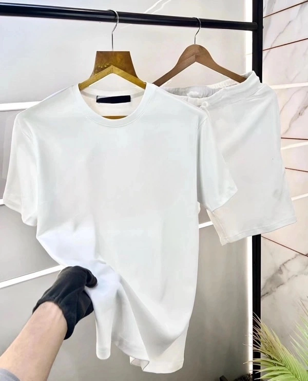 Premium Quality 100% Pure Cotton Co-Ord Set – Stylish NIKER T-Shirt With Comfort Fit - M