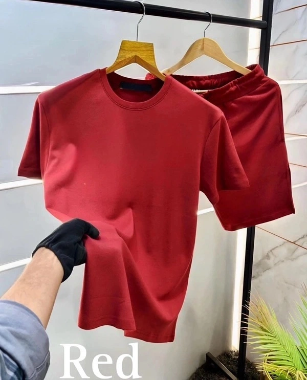 Premium Quality 100% Pure Cotton Co-Ord Set – Stylish NIKER T-Shirt With Comfort Fit - M