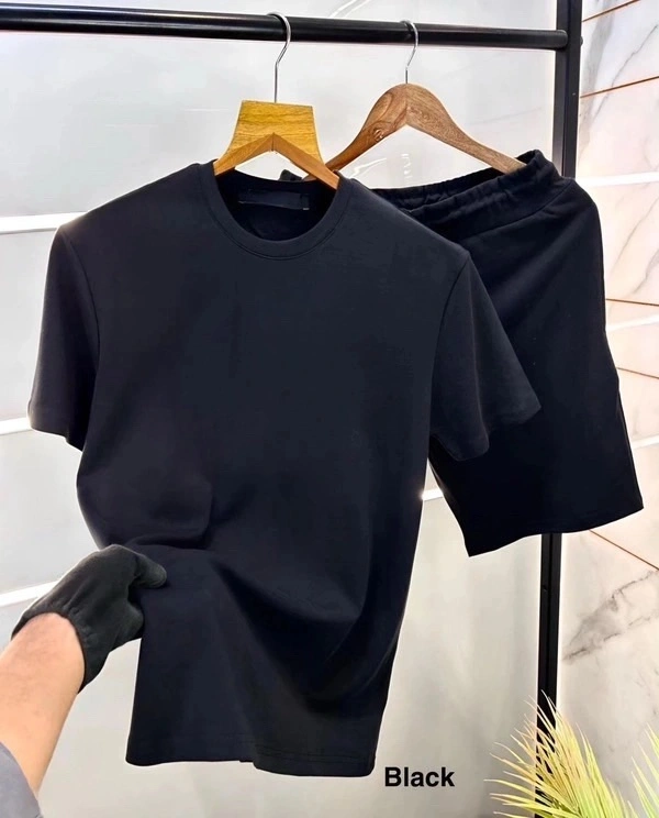 Premium Quality 100% Pure Cotton Co-Ord Set – Stylish NIKER T-Shirt With Comfort Fit - M