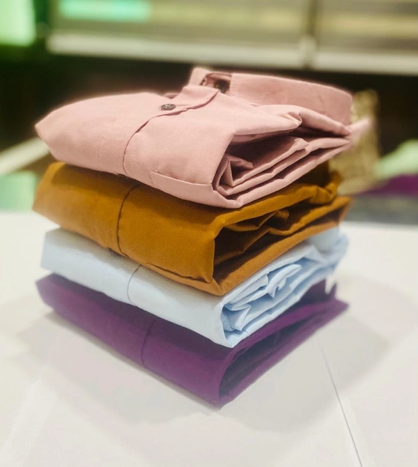 Plain Formal Cotton Shirt Combo – 4 Piece Combo Timeless Style And Comfort  - S-36