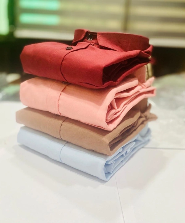 Plain Formal Cotton Shirt Combo – 4 Piece Combo Timeless Style And Comfort  - M-38
