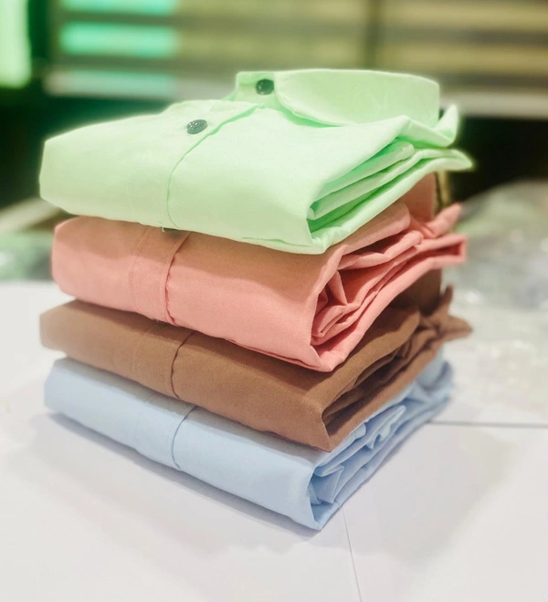 Plain Formal Cotton Shirt Combo – 4 Piece Combo Timeless Style And Comfort  - M-38