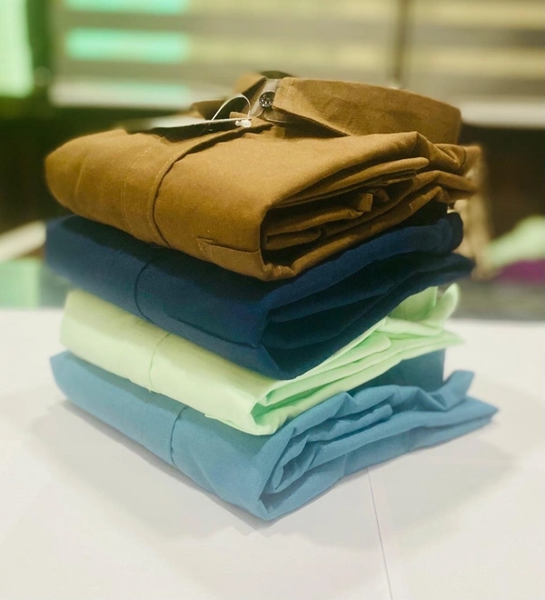 Plain Formal Cotton Shirt Combo – 4 Piece Combo Timeless Style And Comfort  - L-40