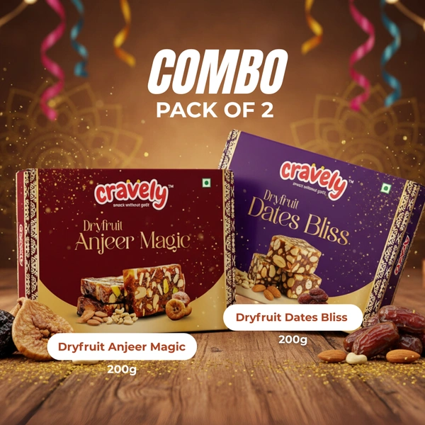 Dryfruit Dates Bliss (200g) + Dryfruit Anjeer Magic (200g)