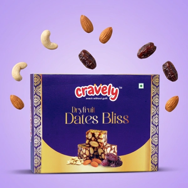 Cravely Dryfruit Dates Bliss (No Sugar Added)