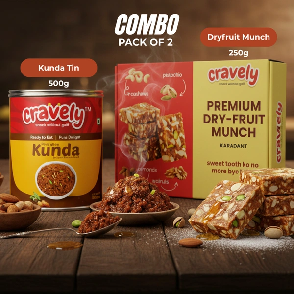 Dryfruit Munch (250g) + Kunda Tin (500g)