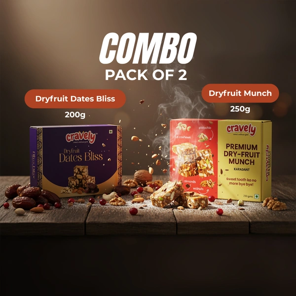 Dryfruit Munch (250g) + Dryfruit Dates Bliss (200g)