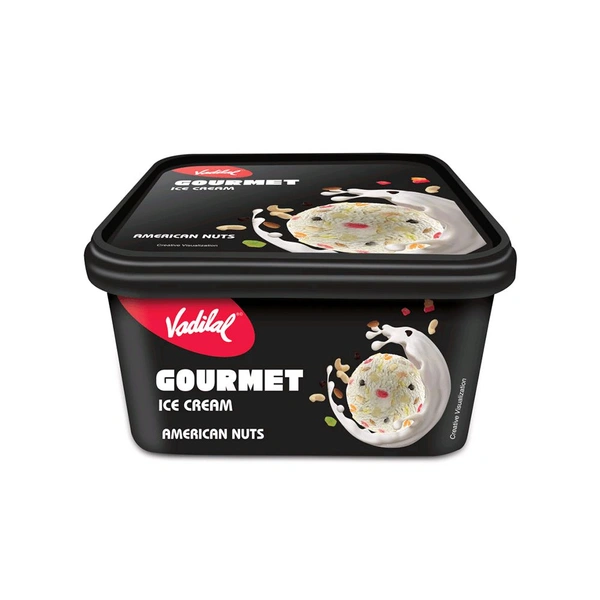 Vadilal Gourmet American Nuts Ice Cream Tub
