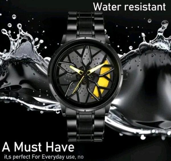 Yellow ๐ก Lamborghini
Stainless Steel ๐Car Wheel Watch - Yellow