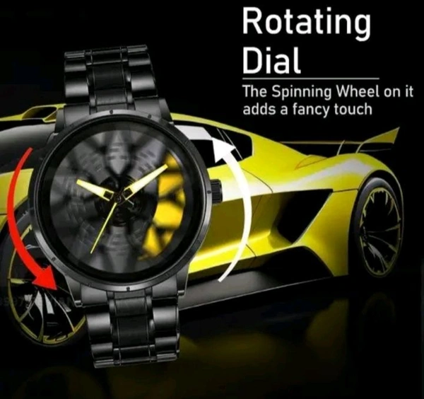 Yellow ๐ก Lamborghini
Stainless Steel ๐Car Wheel Watch - Yellow