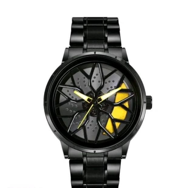 Yellow ๐ก Lamborghini
Stainless Steel ๐Car Wheel Watch - Yellow