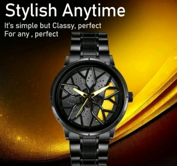 Yellow ๐ก Lamborghini
Stainless Steel ๐Car Wheel Watch - Yellow